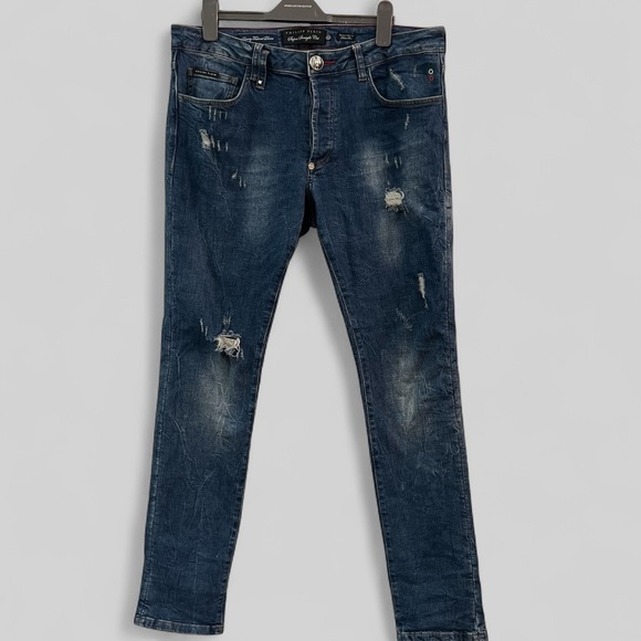 phillip plein Other - Philipp Plein super straight cut distressed jeans